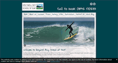 Desktop Screenshot of holywellbayschoolofsurf.com